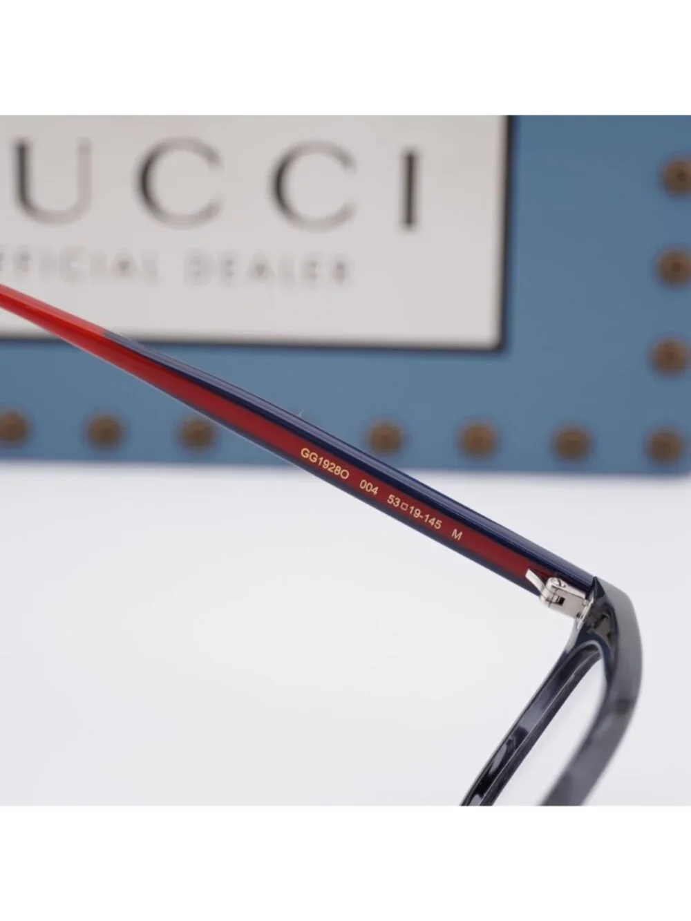 Gucci GG1928O 004 Square Eyeglasses – Grey Havana 53mm